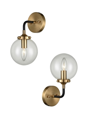 Franklite FL2370/1 Reaction Wall Light Antique Gold