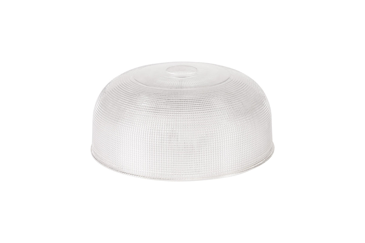 Guttenberg Round 26.5cm Prismatic Effect Clear Glass Lampshade EM0608-HSA