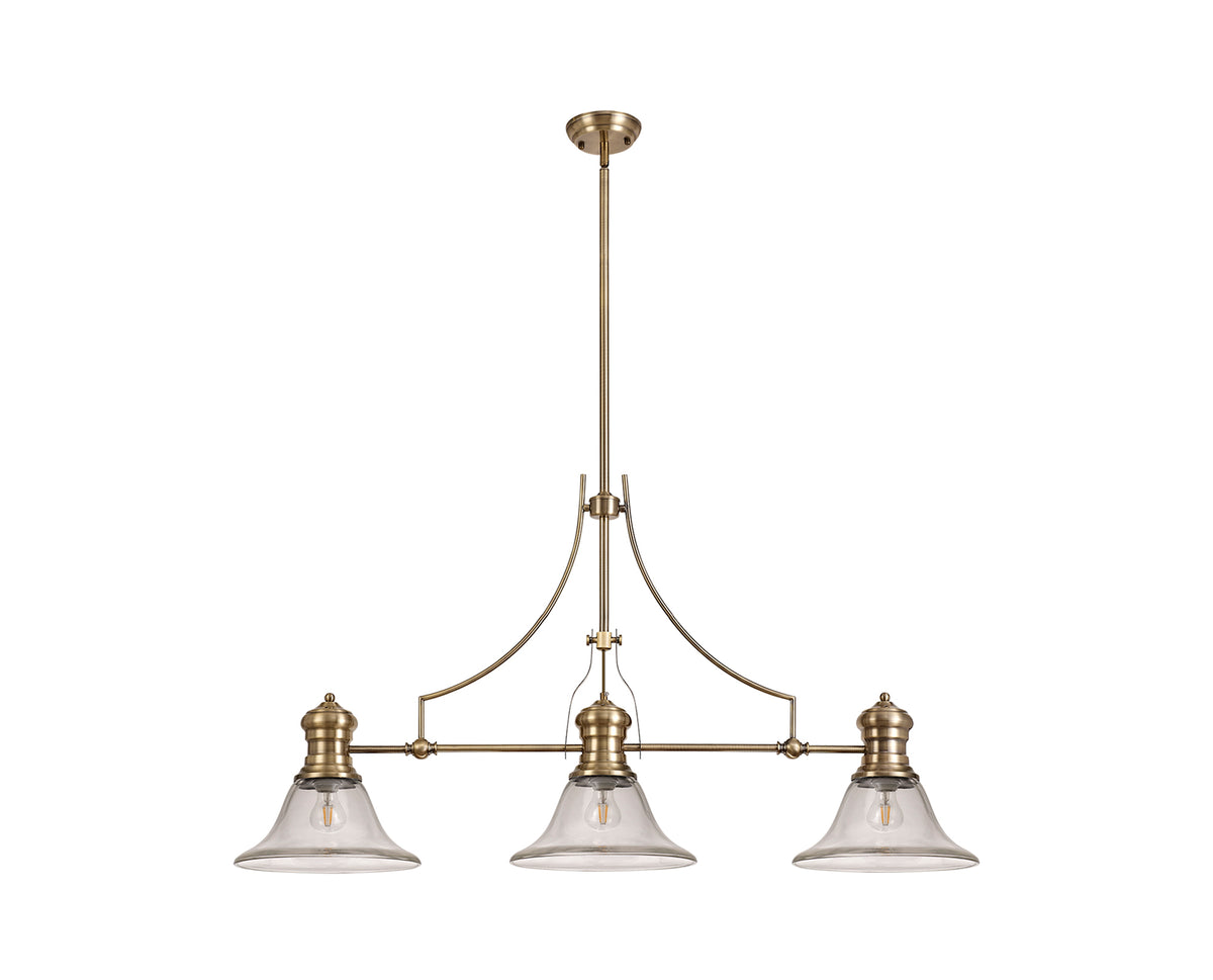 Guttenberg 3 Light Linear Pendant  EM0630-KHSA