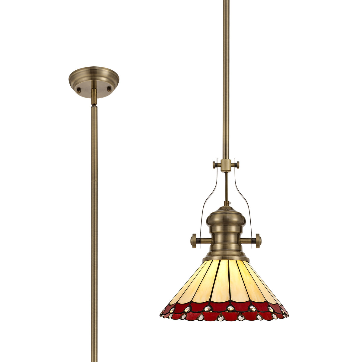 Guttenberg/Loren 1 Light Pendant EM2540-KHSA