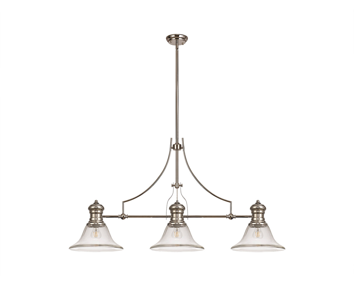 Guttenberg 3 Light Linear Pendant  EM2730-KHSA