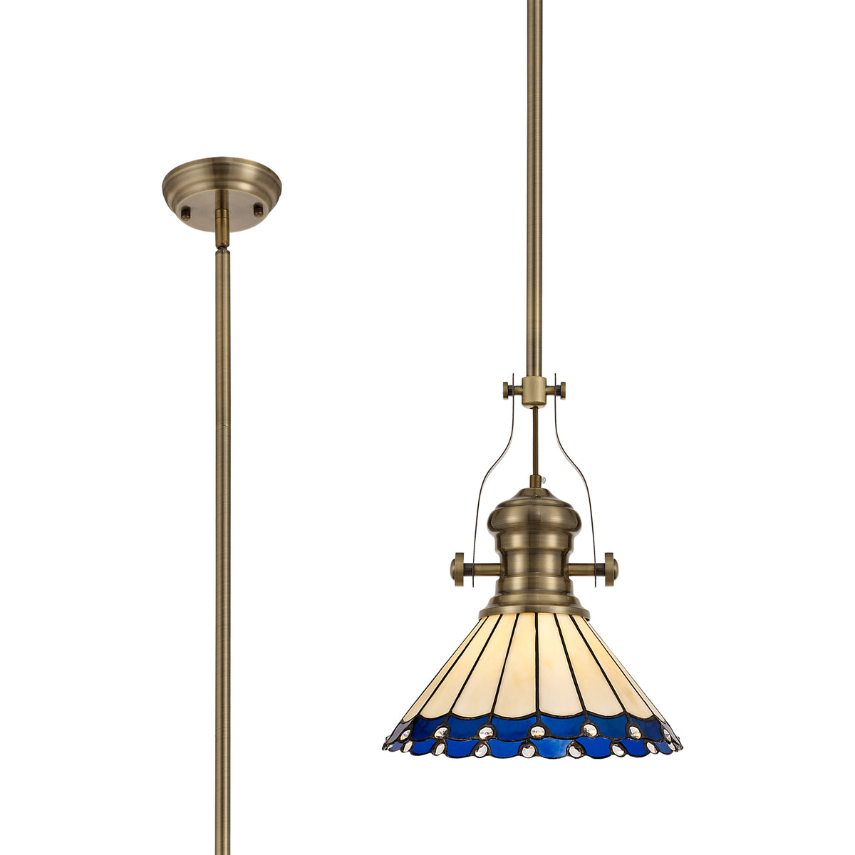 Guttenberg/Loren 1 Light Pendant  EM3540-KHSA