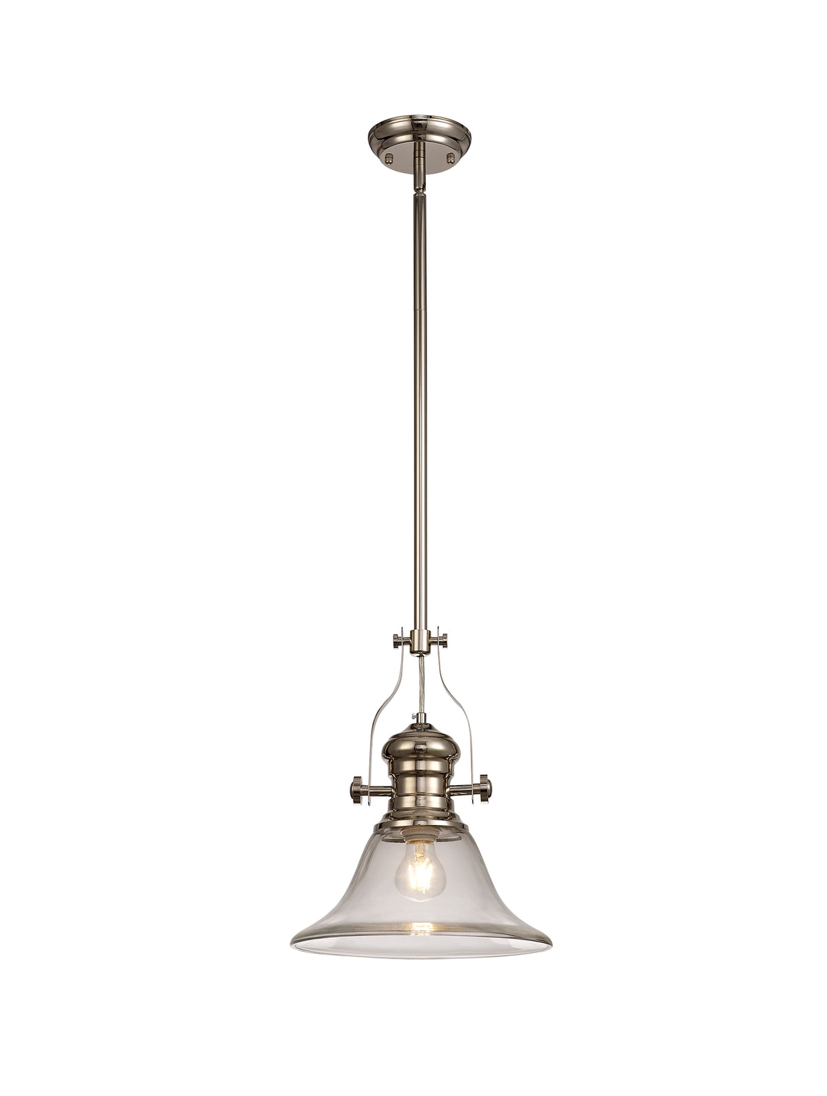 Guttenberg 1 Light Pendant  EM4310-KHSA