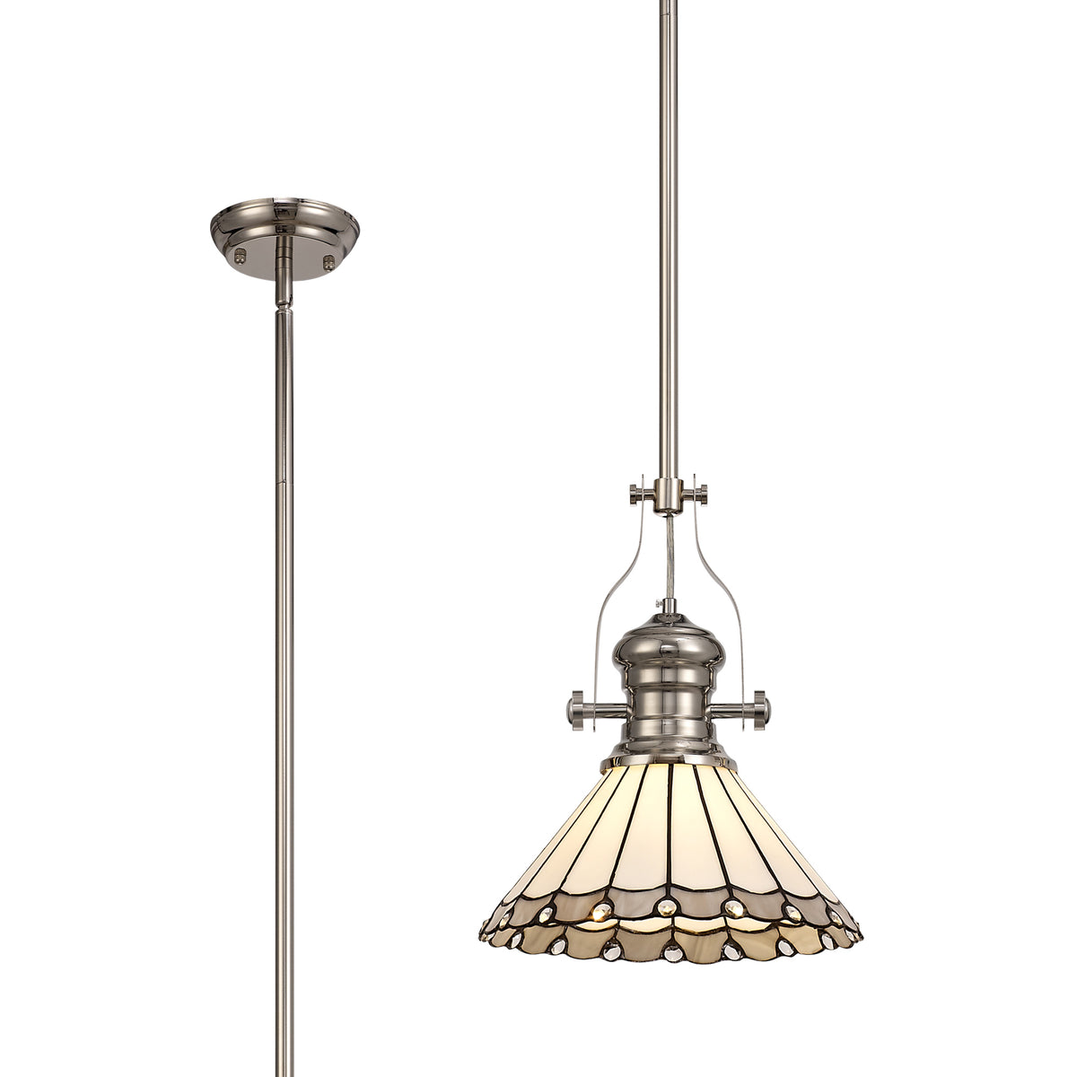 Guttenberg/Loren 1 Light Pendant  EM4640-KHSA