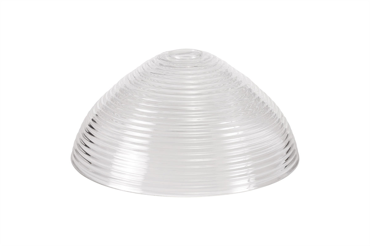 Guttenberg Round 33.5cm Prismatic Effect Clear Glass Lampshade EM5218-HSA