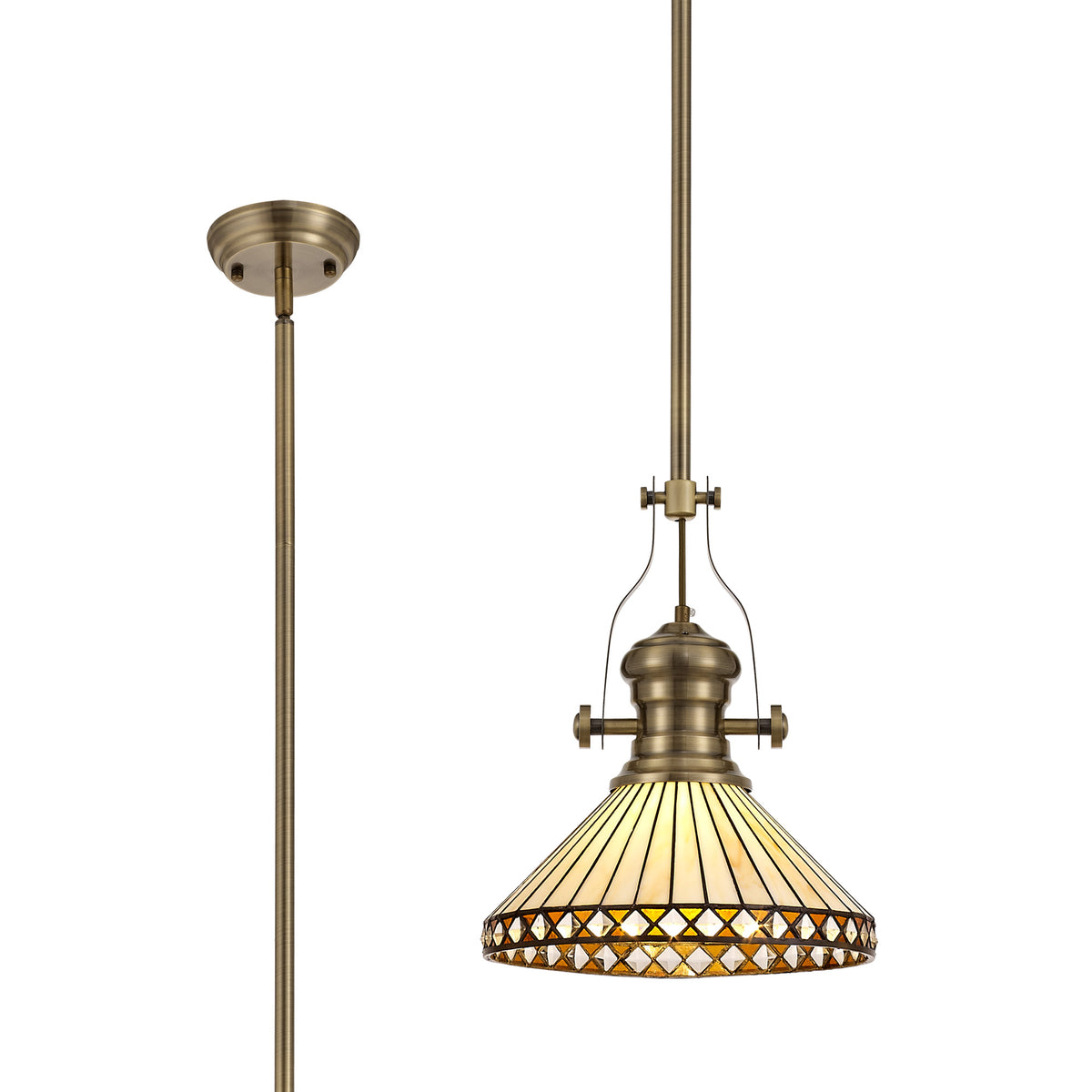 Guttenberg/Lincoln 1 Light Pendant EM5540-KHSA