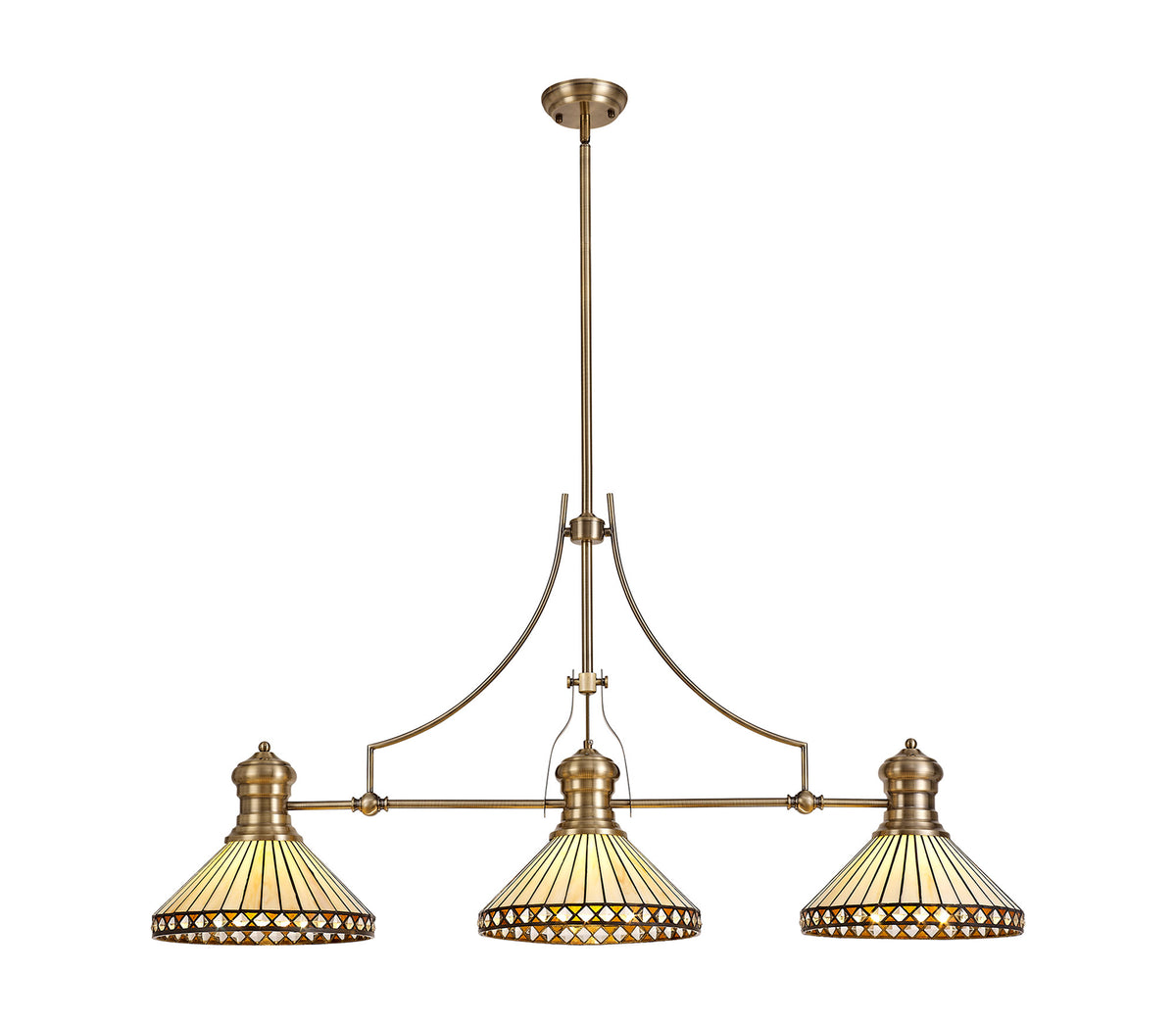 Guttenberg, Lincoln 3 Light Linear Pendant EM5740-KHSA