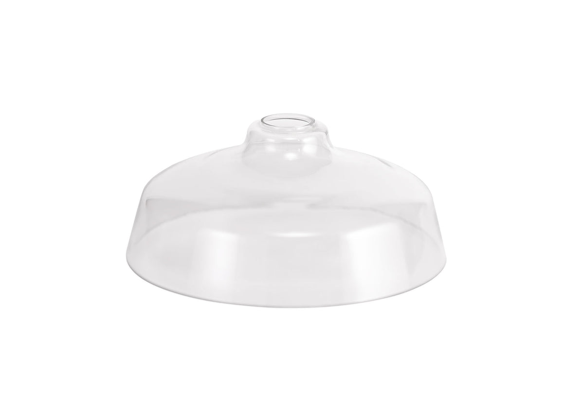 Guttenberg Flat Round 30cm Clear Glass Lampshade EM6508-HSA