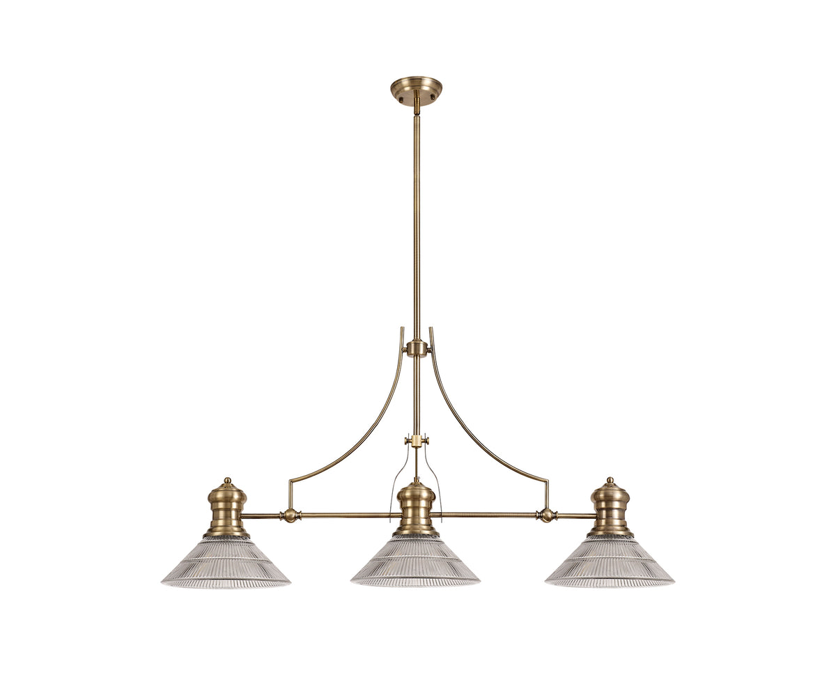 Guttenberg 3 Light Linear Pendant  EM6530-KHSA