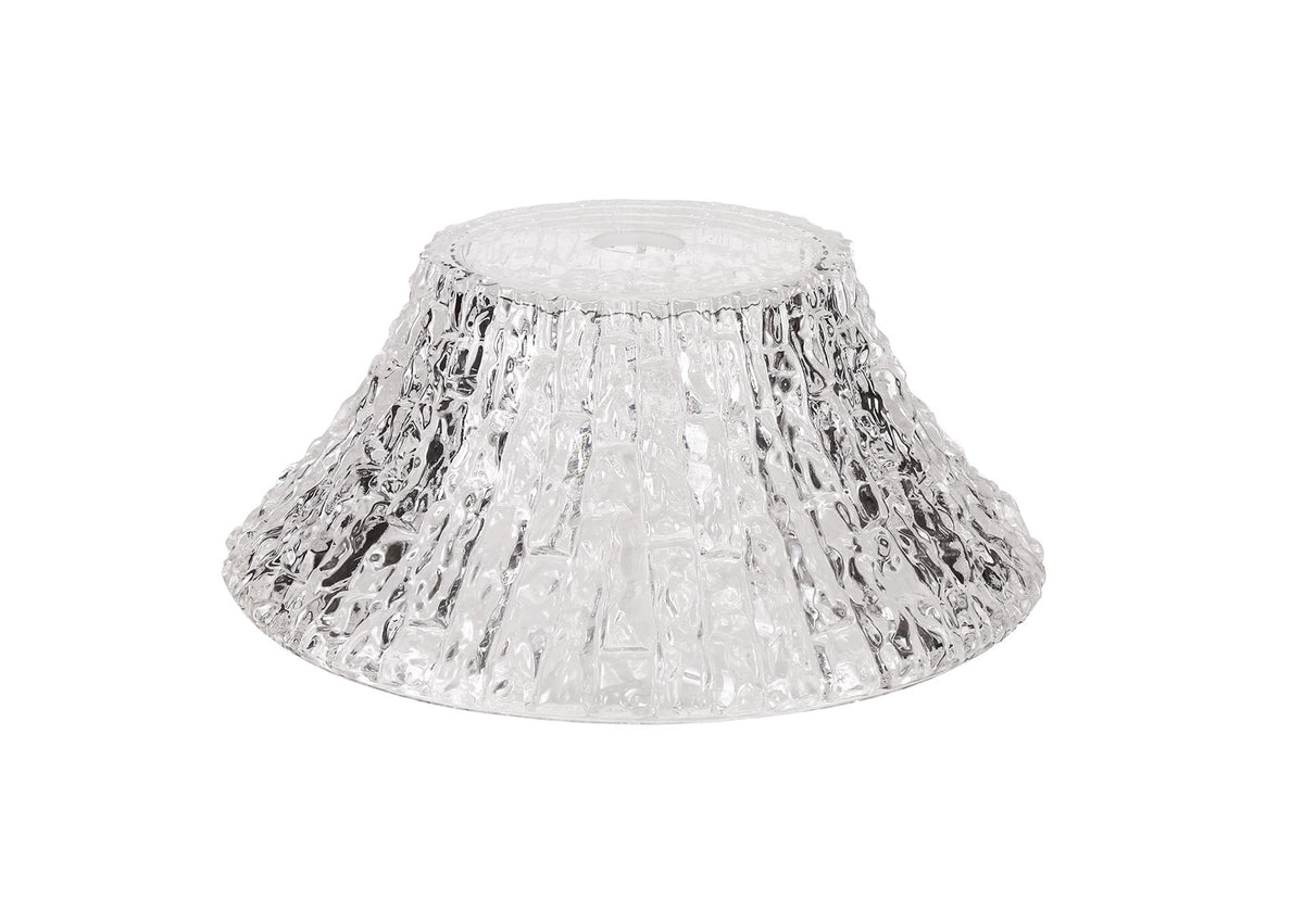 Guttenberg Round 38cm Patterned Clear Glass Lampshade EM8508-HSA