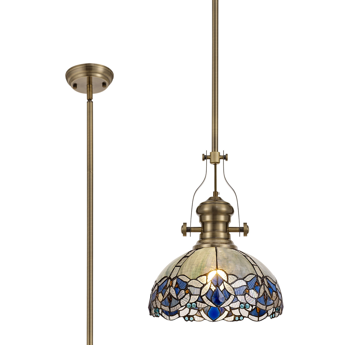 Guttenberg/Normand 1 Light Pendant  EM8540-KHSA