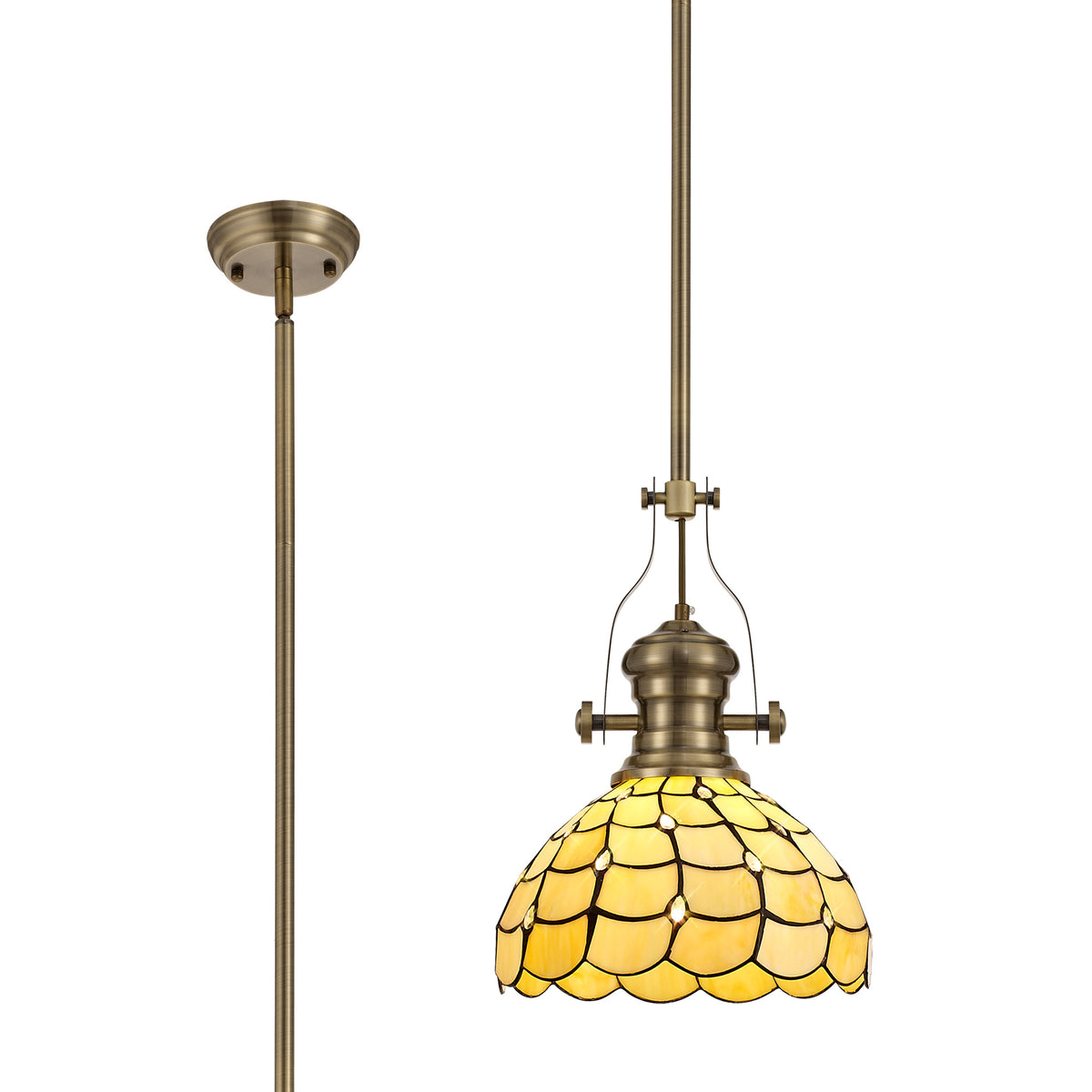 Guttenberg/Dunaway 1 Light Pendant  EM9540-KHSA
