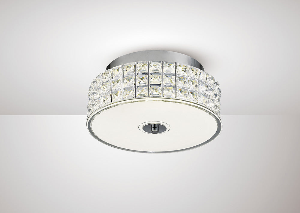 Diyas IL80020 Hawthrone LED Small Round Flush