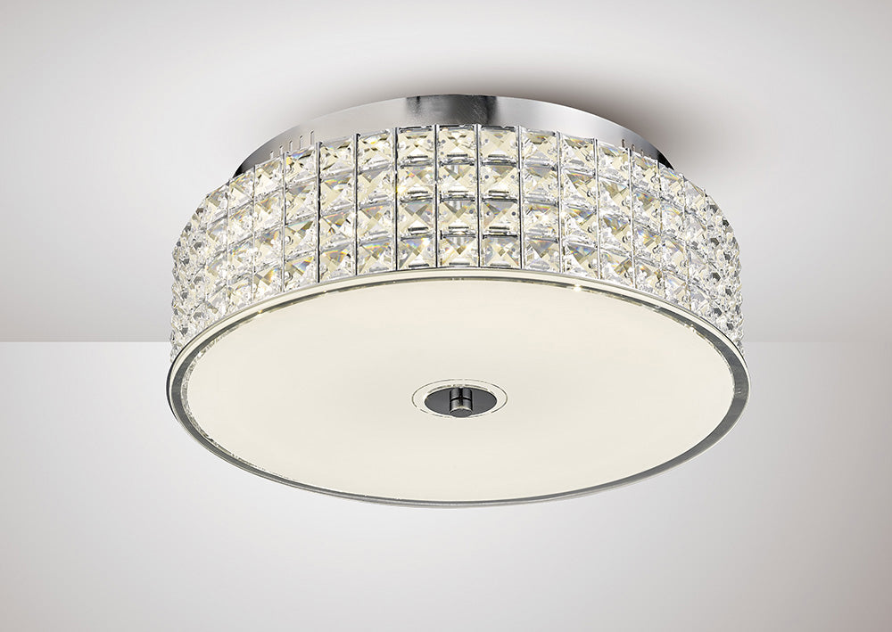 Diyas IL80021 Hawthrone LED Large Round Flush