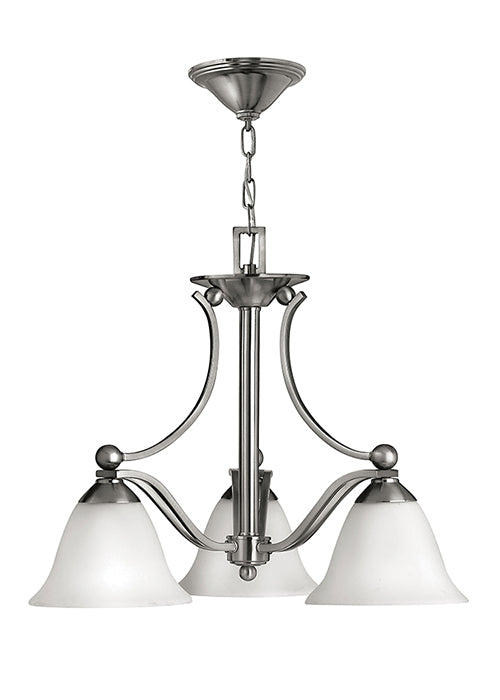 Elstead HK/BOLLA3 Hinkley Bolla 3 Light Chandelier