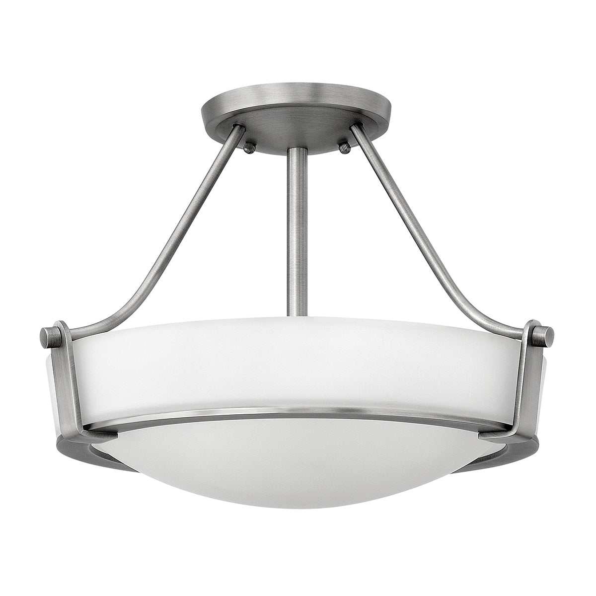 Elstead HK/HATHAWAY/SFS Hathaway Small Semi-Flush Antique Nickel