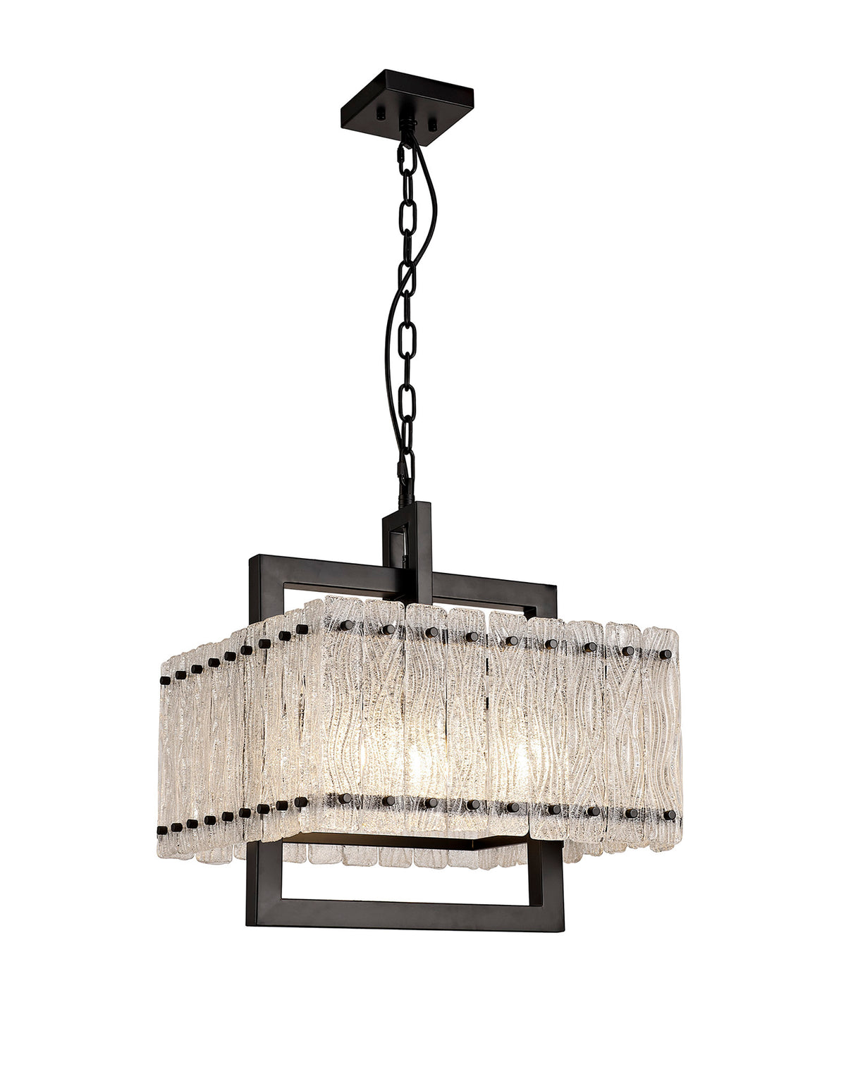 Hopper Large Square Pendant, EM4867-HSA