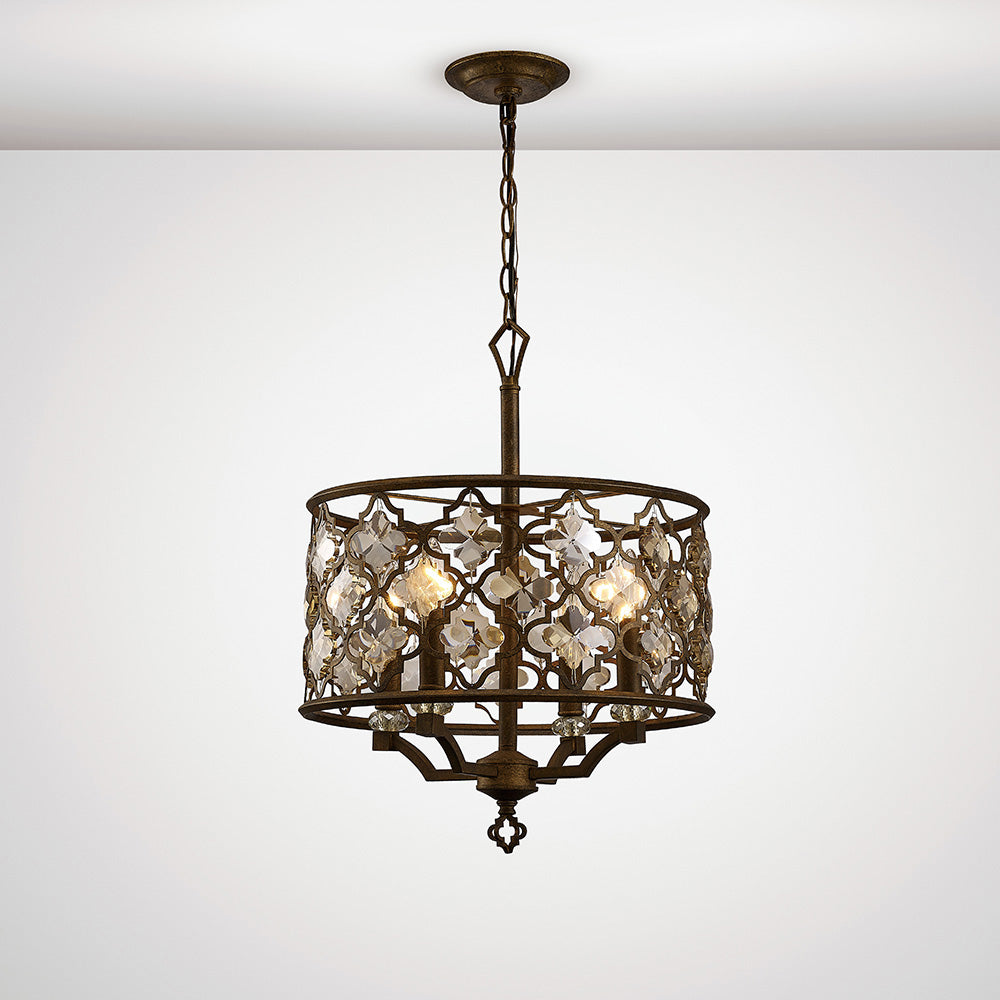 Diyas IL31695 Indie 4 Light Pendant