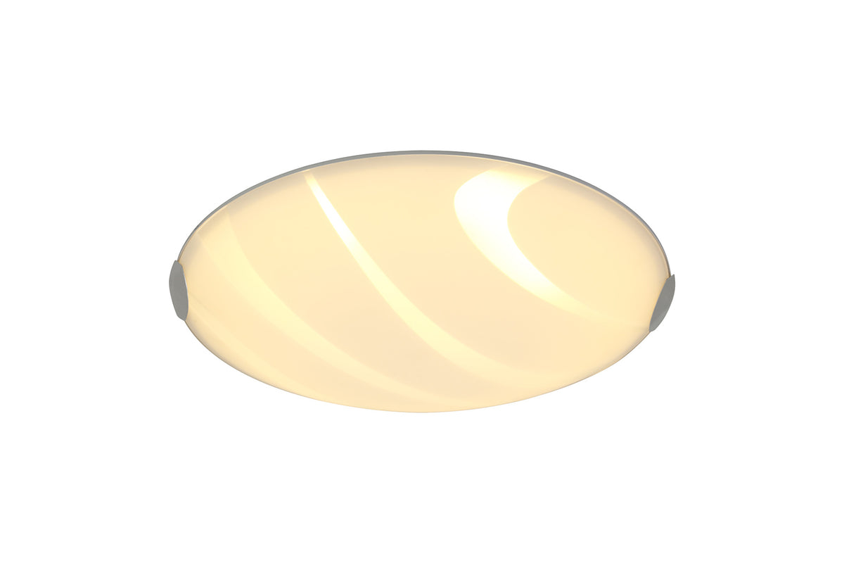 Jackson Ceiling 40.5cm, Polished Chrome/White, EM9577-HSA