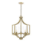 Laura Ashley LA3713708-Q Joseph 5 Light Chandelier Antique Brass