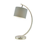 Laura Ashley LA3714977-Q Noah Table Lamp Grey Shade