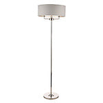 Laura Ashley LA3718280-Q Sorrento Floor Lamp Polished Nickel