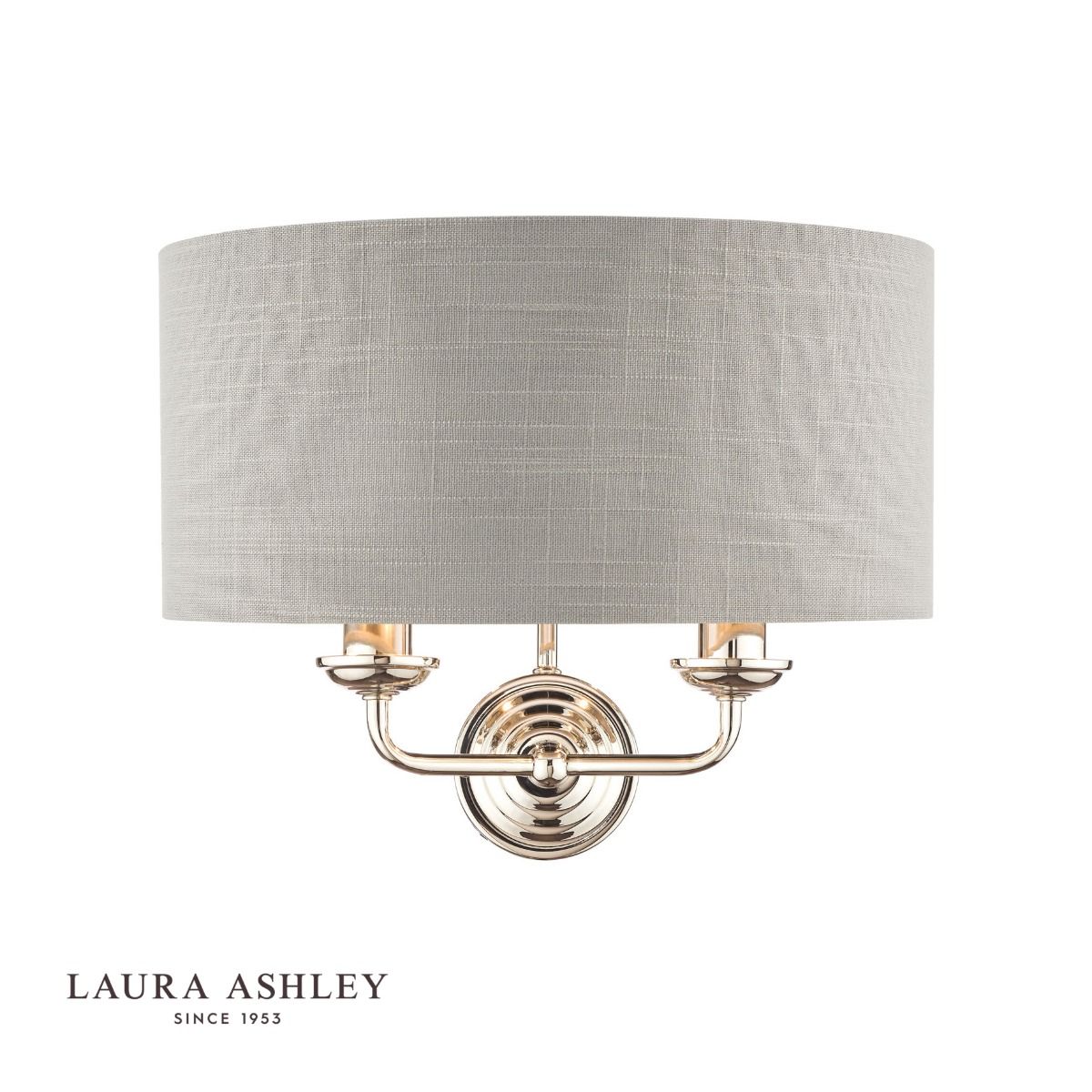 Laura Ashley LA3727710-Q Sorrento Wall Light Polished Nickel
