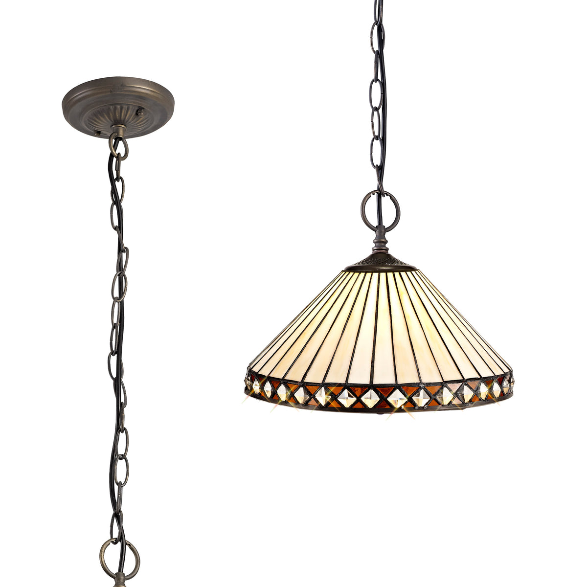 Lincoln 2 Light Downlighter Pendant EM1220-KHSA