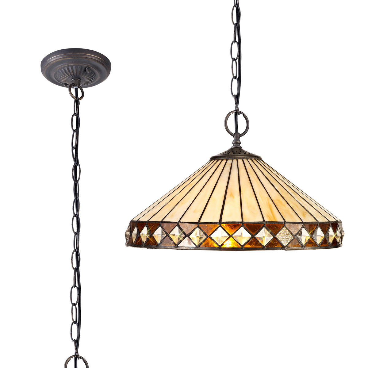 Lincoln 2 Light Downlighter Pendant  EM1320-KHSA