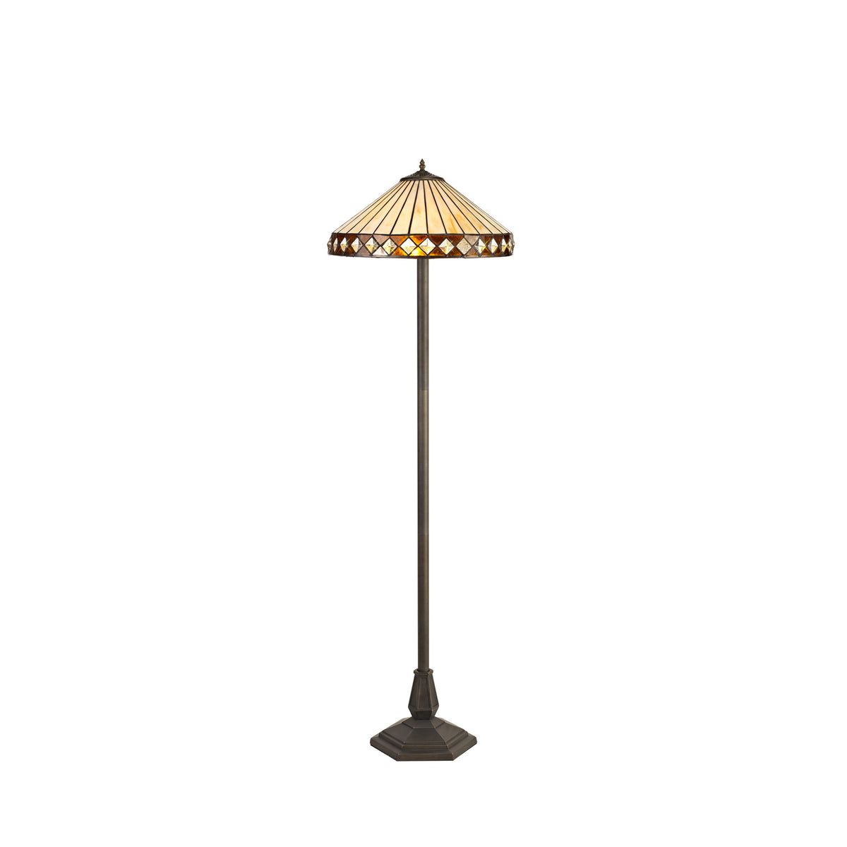 Lincoln 2 Light Octagonal Floor Lamp EM5320-KHSA
