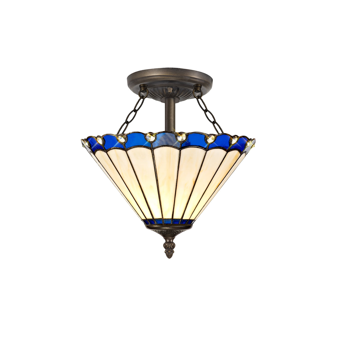 Loren 2 Light Semi Ceiling  EM1130-KHSA