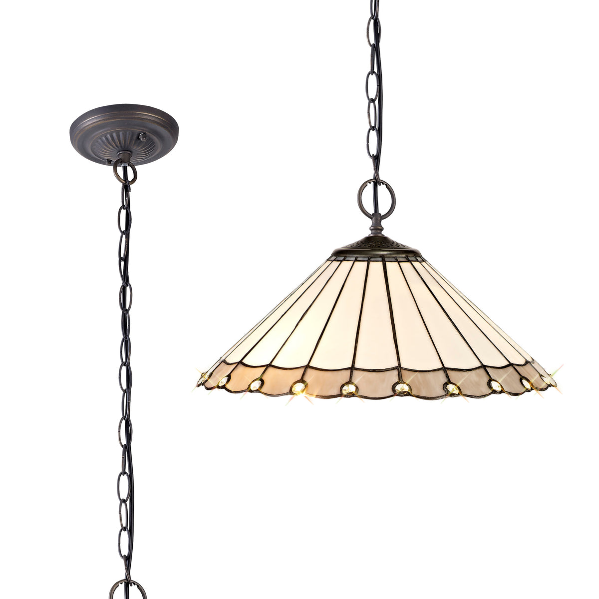 Loren 2 Light Downlighter Pendant EM1430-KHSA