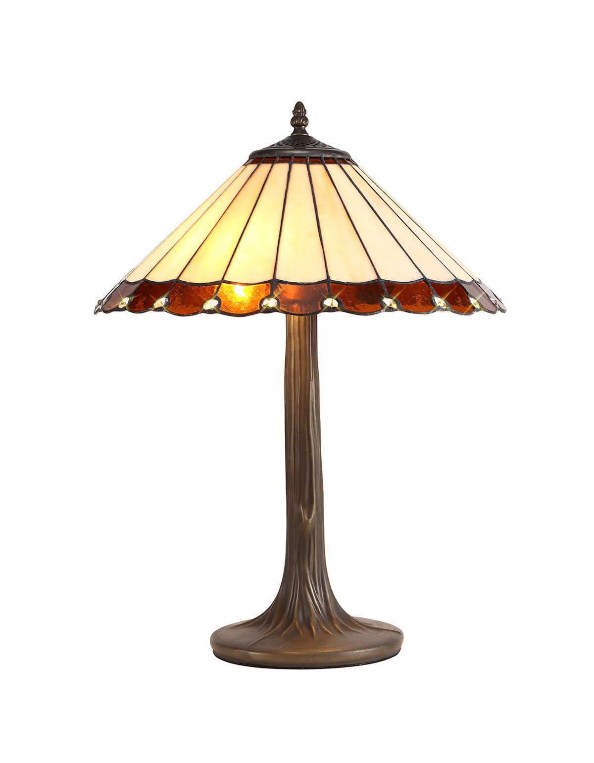 Loren 2 Light Tree Like Tiffany Table Lamp EM1720-KHSA