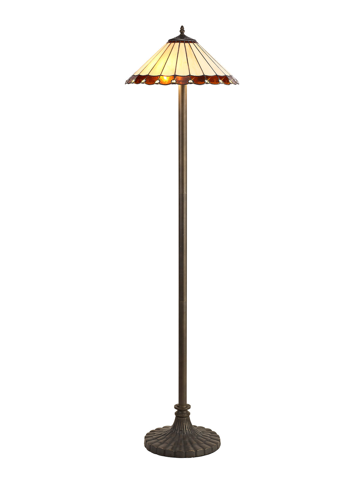 Loren 2 Light Stepped Design Floor Lamp EM1820-KHSA