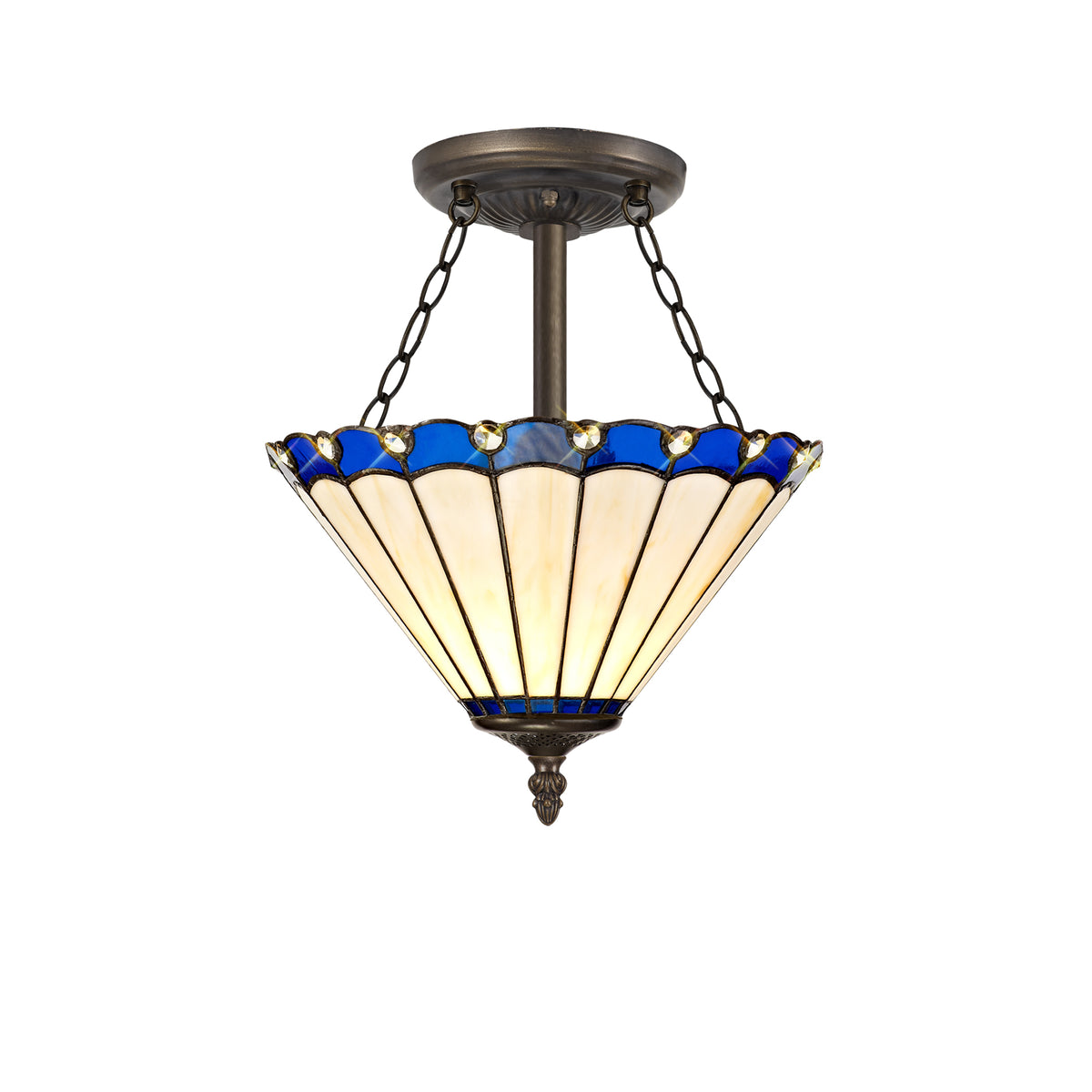 Loren 3 Light Semi Ceiling  EM2130-KHSA
