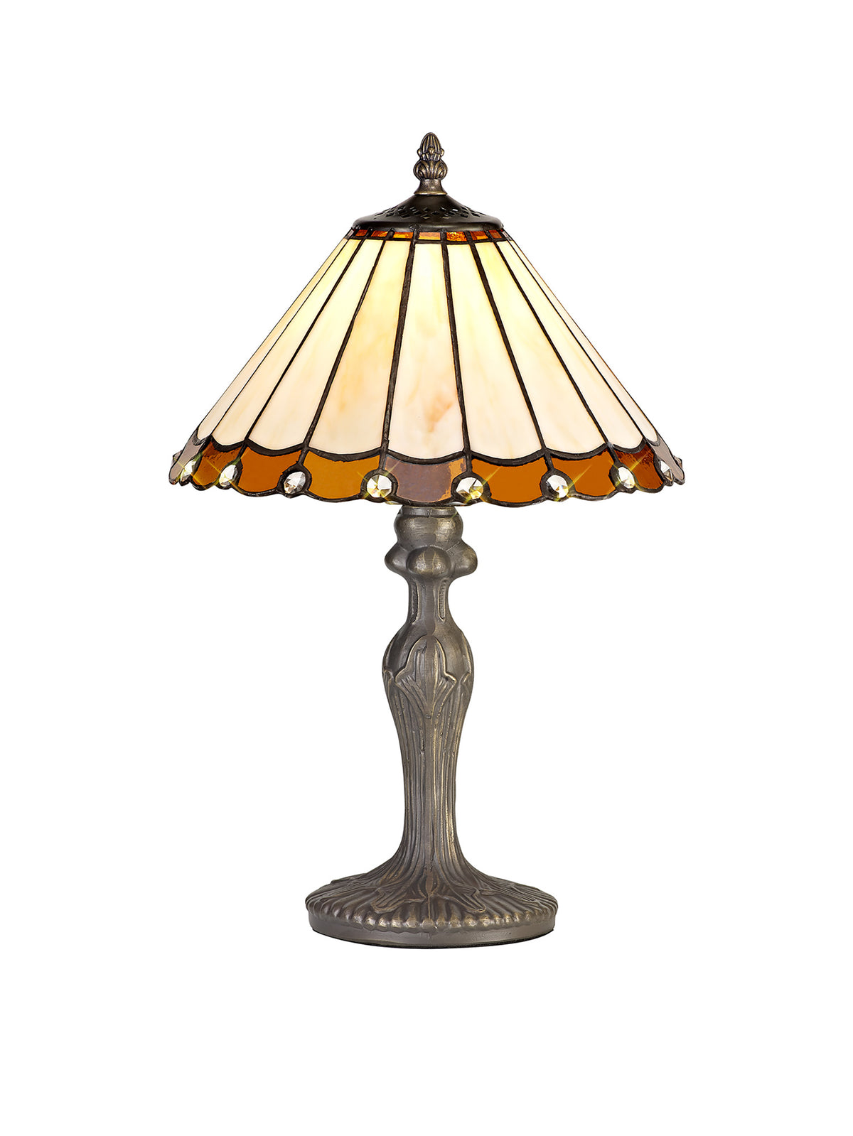 Loren 1 Light Curved Tiffany Lamp EM2620-KHSA