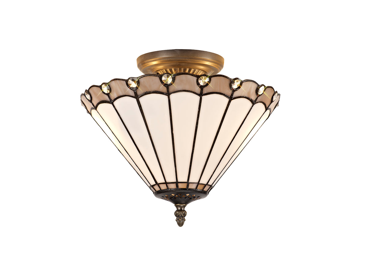 Loren 2 Light Semi Ceiling  EM3330-KHSA