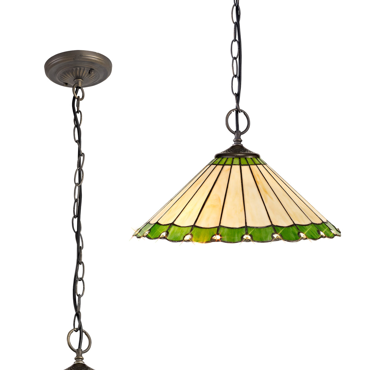 Loren 2 Light Downlighter Pendant  EM3520-KHSA