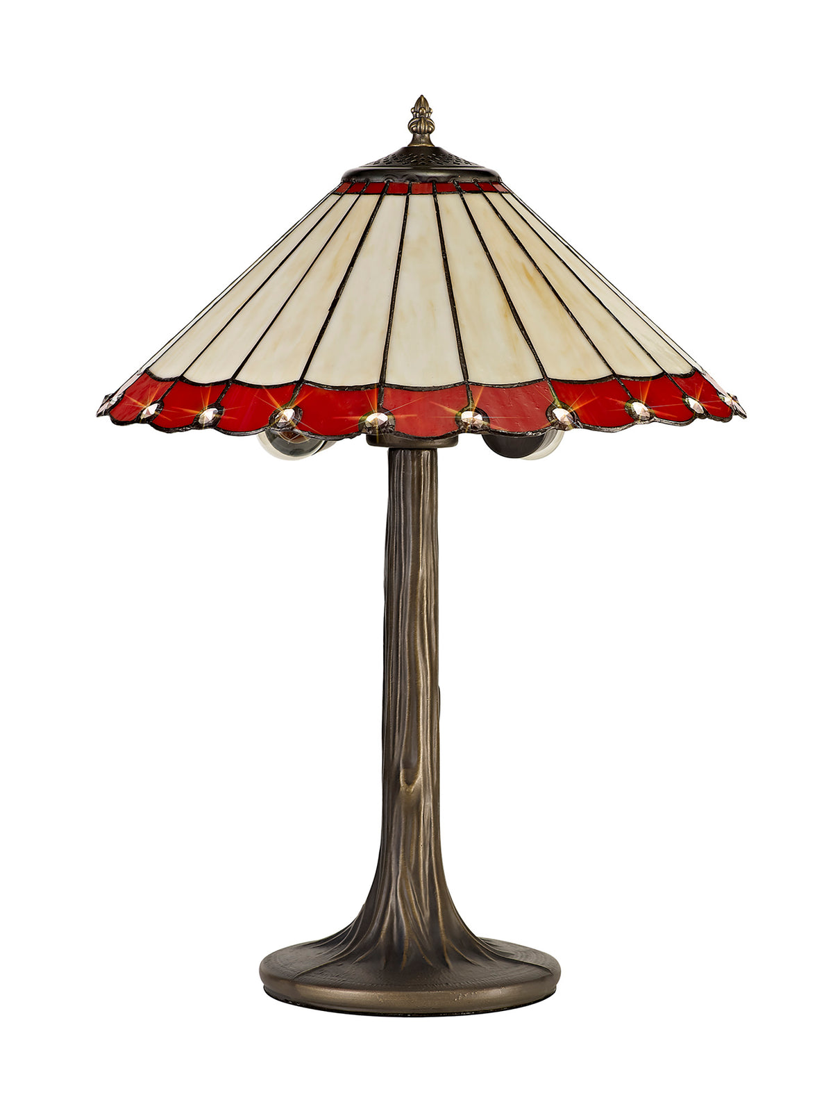 Loren 2 Light Tree Like Tiffany Table Lamp  EM3920-KHSA