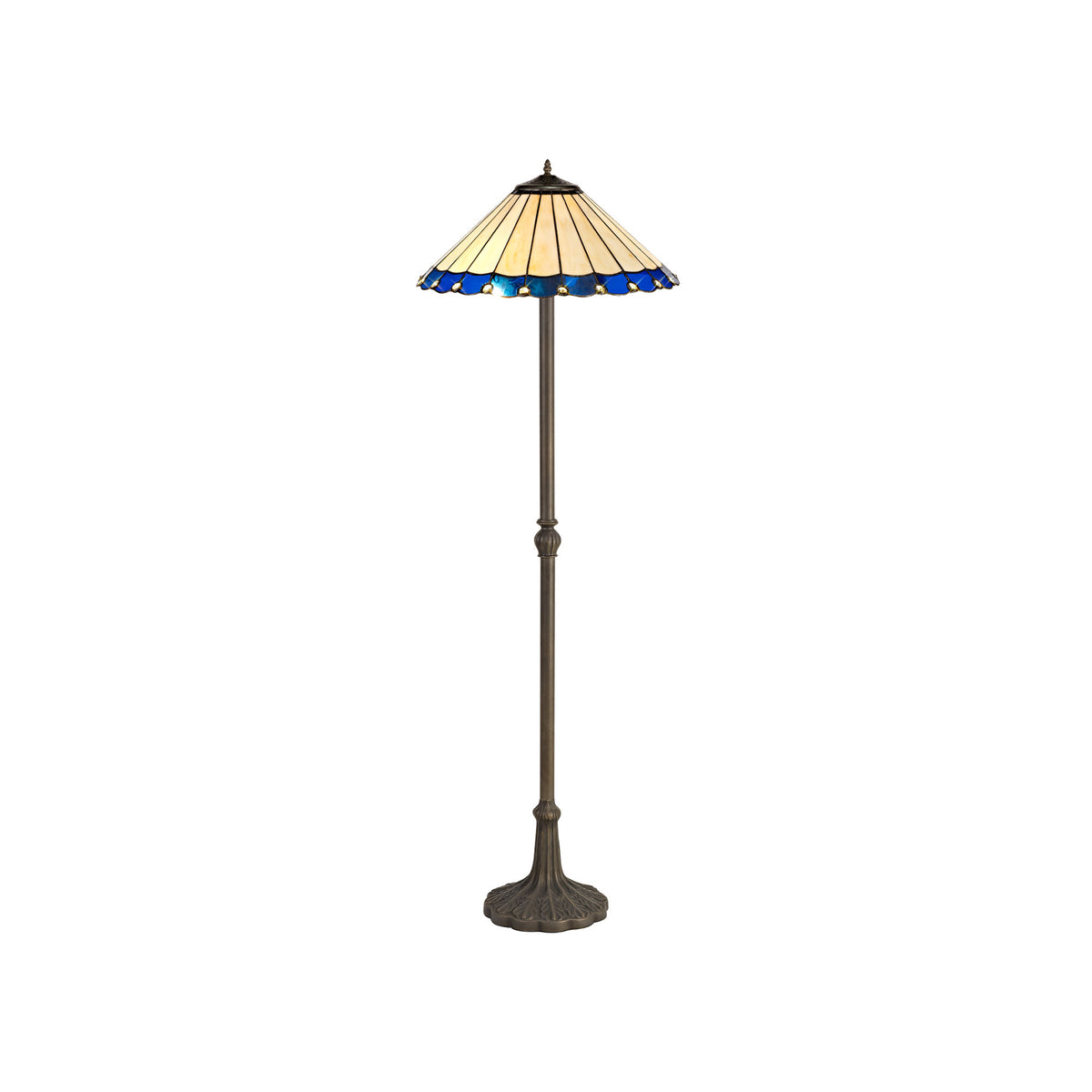 Loren 2 Light Leaf Design Floor Lamp  EM4230-KHSA