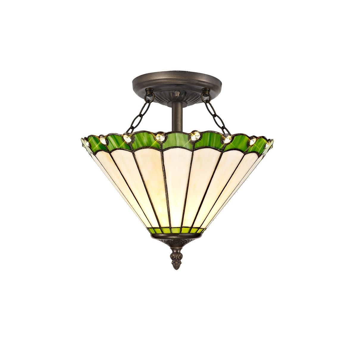 Loren 2 Light Semi Ceiling EM5420-KHSA