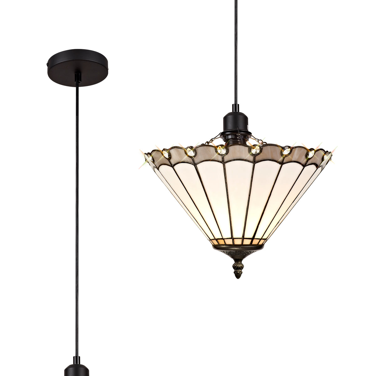 Loren 1 Light Uplighter Pendant  EM6230-KHSA