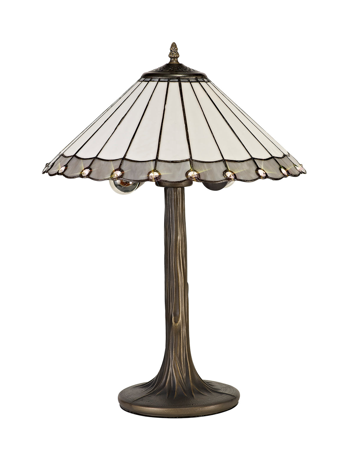 Loren 2 Light Tree Like Tiffany Table Lamp EM7330-KHSA