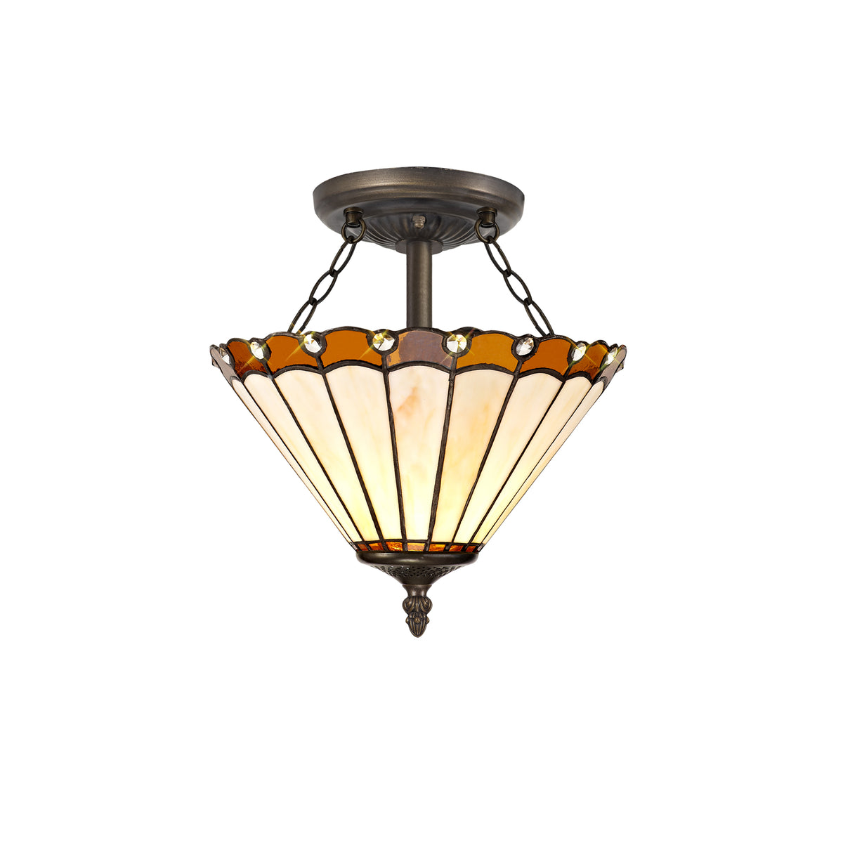 Loren 2 Light Semi Ceiling EM7620-KHSA