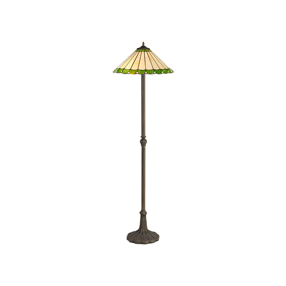 Loren 2 Light Leaf Design Floor Lamp  EM8520-KHSA
