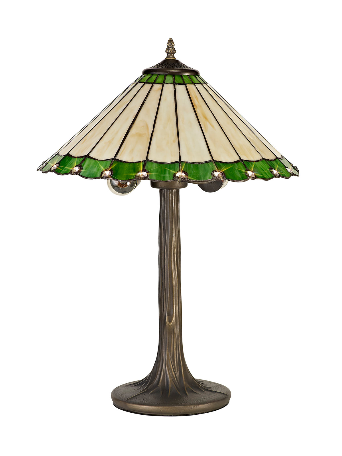 Loren 2 Light Tree Like Tiffany Table Lamp EM9420-KHSA