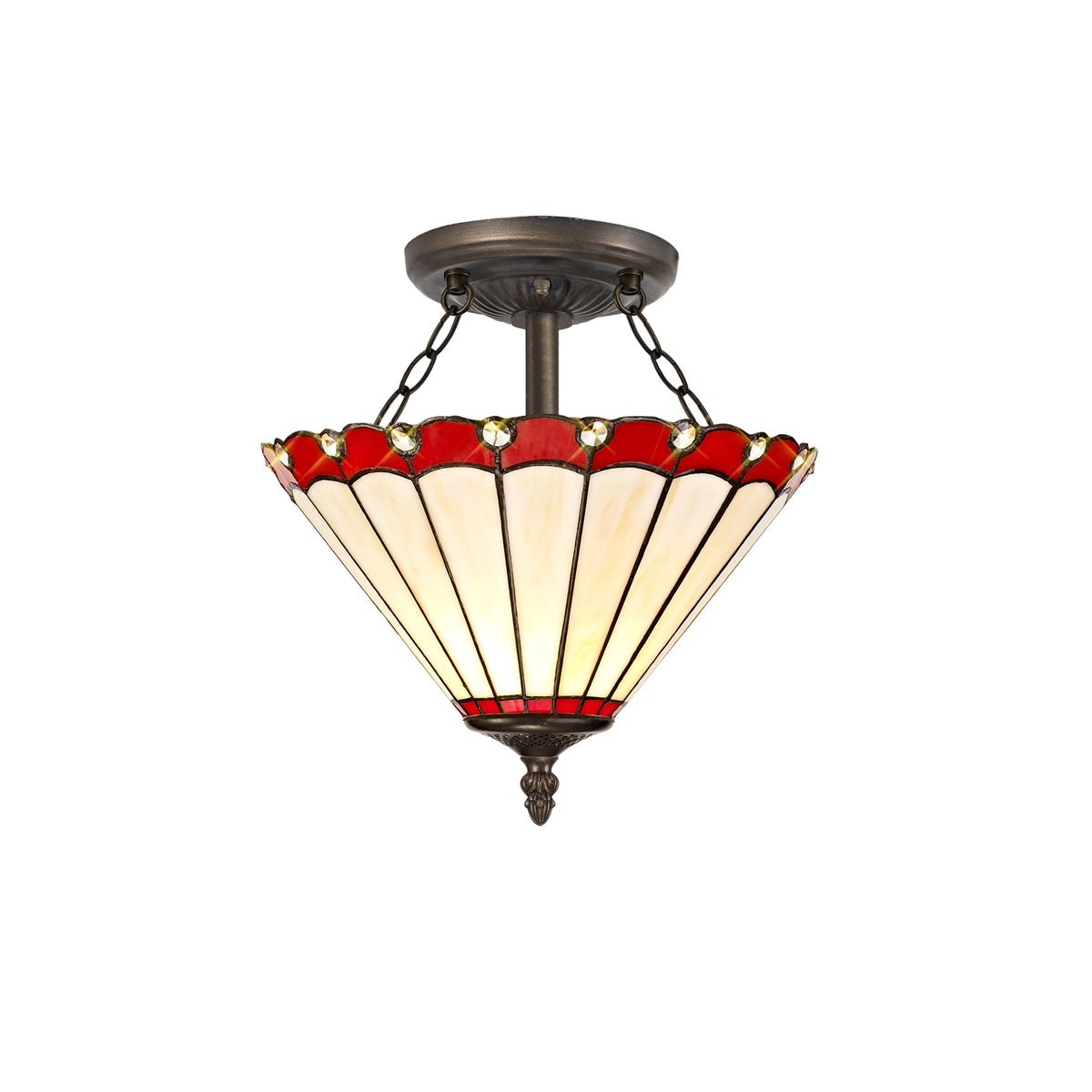 Loren 2 Light Semi Ceiling EM9820-KHSA