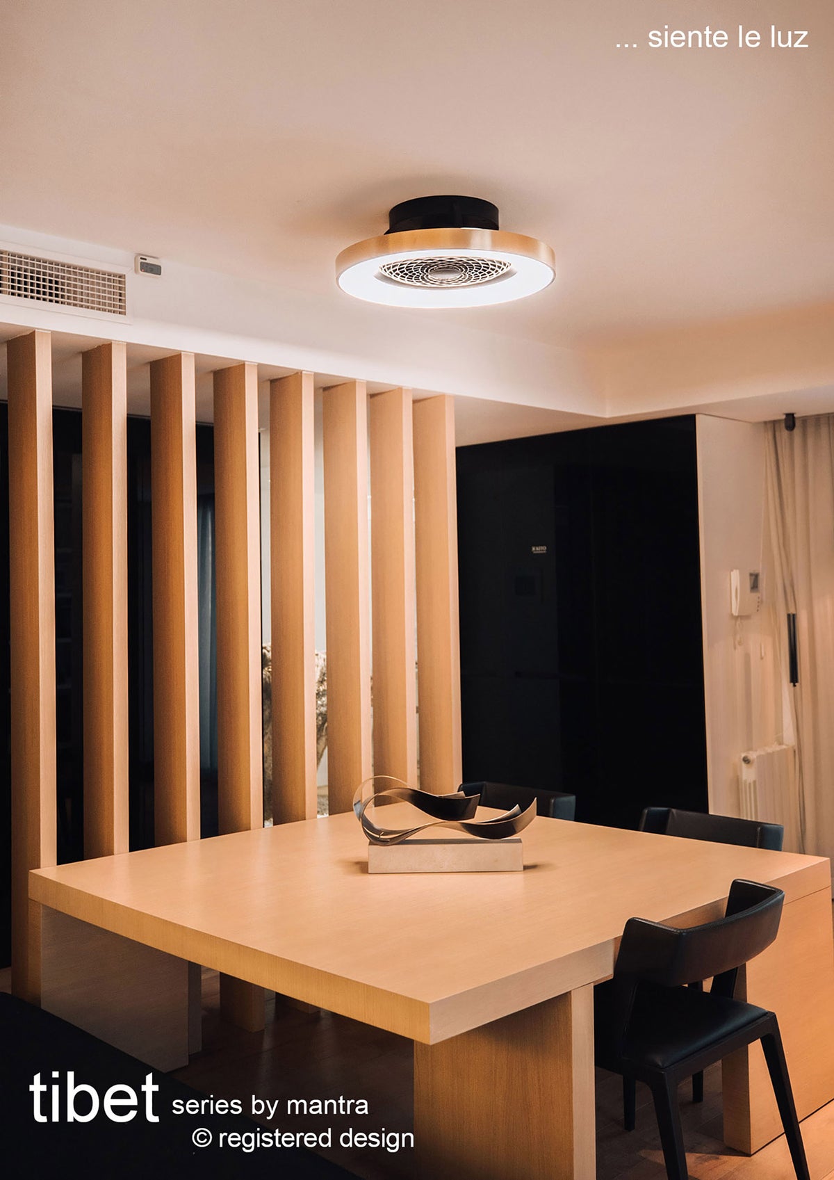 Tibet M7124 Ceiling Fan Gold/Black