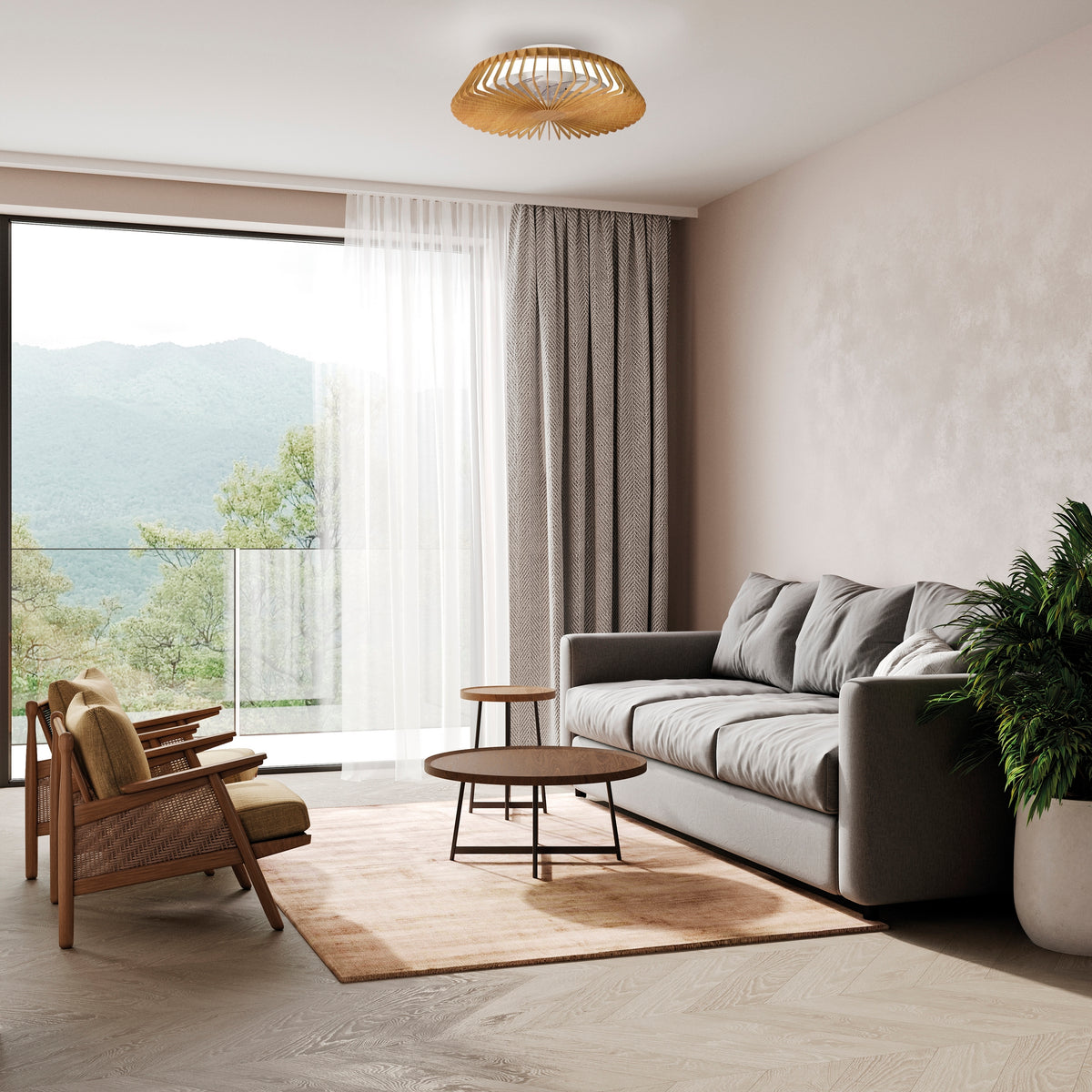 Himalaya M7128 Ceiling Fan Madera Wood