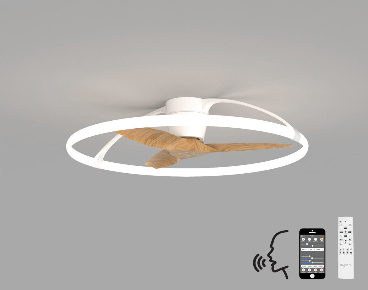 Nepal M7532 Ceiling Fan White/Beach